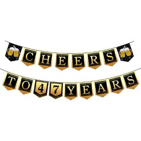 38th Happy Birthday Banner, 38 Year Old Birthday Decorations for Women or Men, Amazing Party Bunting Decoration, Hanging Decor for Her or Him