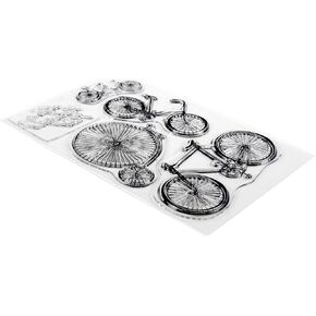 Bo Bunny Bicycles Stamp, Multicolor