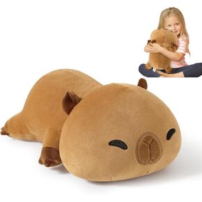 Onsoyours Original 13"|1.8 Pound Weighted Stuffed Animals, Cute Weighted Capybara Plush Pillow Toy Soft Soft Capybara Collectible Hugging Gift for Kids & Adults