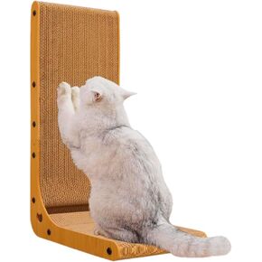 Cat Scratcher 25 Inch L Shaped Cat Scratcher Protecting Furniture Vertical Cat Scratcher.