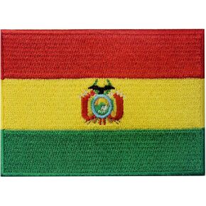 Bolivia Flag Embroidered Patch Bolivian Iron On Sew On National Emblem