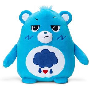 Care Bears Squishy 10" Plush Grumpy Bear - Blue, Soft Huggable Squishy Material! – Good for Girls and Boys, Employees, Collectors, Ages 4+