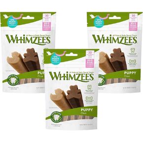 3 Pack of Puppy Daily Dental Treats, 14 Sticks Each, for Extra Small to Small Puppies
