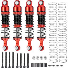 Ascent-18 53MM Threaded Shock Absorber Oil Damper RC Shocks Adjustable Long Travel Absorber Oil Threaded Damper for Redcat Ascent-18 1/18 RC Crawler Car Upgrade Parts