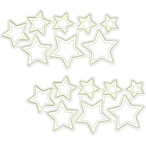 Star Die Cut for Card Making, Hollow Out Star Metal Cutting Dies Congratulations Die Cuts Birthday Embossing Stencils Template for DIY Scrap-Booking Decor Wedding Birthday Blessing Card