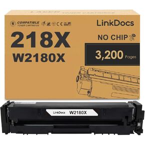 218X Black Toner Cartridge Replacement for HP 218X W2180X 218A W2180A for use in HP Color Laserjet Pro 3201DW MFP 3301FDW 3301SDW 3301CDW Printer, no Chip