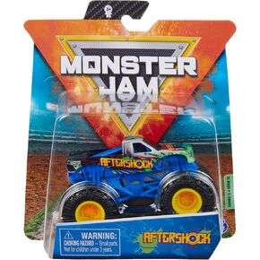 Monster Jam, Official Aftershock Monster Truck, Die-Cast Vehicle, Forces of Nature Series, 1:64 Scale