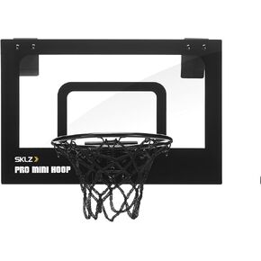 SKLZ Pro Mini Indoor Basketball Hoop - Over The Door – Portable - Great for Home, Dorms, Offices, and Gifts