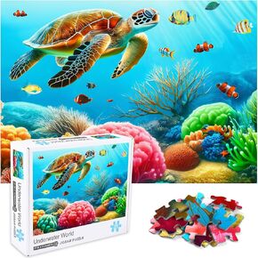 Crowm Deep Sea Giant Octopus Jigsaw Puzzle ، 1000 قطعة للألغاز للبالغين ، ولغز الأعمال الفنية البحرية تحدي النشاط العائلي لعشاق الألغاز