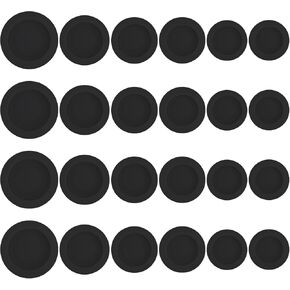 24 Pcs Piggy Bank Stopper Piggy Bank Plug Rubber Plugs for Holes Multi Purpose Round Piggy Bank Plug Packaging Accessories Piggy Bank Hole Plastic Sealing Plug for Coin Bank Money Saving Box