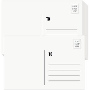 Blank Postcards for Mailing, 100 White 4x6, Mailable Postcards Set Make Your Own Printable Postcards 300gsm/14pt Postcard Paper Cardstock for DIY Mailing Christmas Thanksgiving Painting