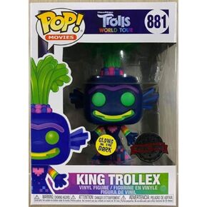 Funko Pop Movies #881 - Trolls: World Tour - King Trollex (Glow in the Dark) (Exclusive)