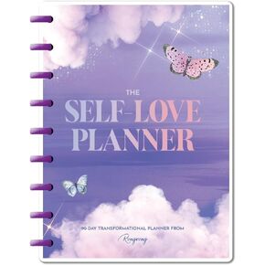 Rongrong Disc-bound Undated Self Love Planner - 4 Artistic Dashboards - Guides you through daily, weekly, and monthly self-care practices