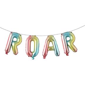 ROAR RAWR Dinosaur Tyrannosaurus Animal balloons for Birthday Party baby shower Decoration Kit Inflatable party supplies decorations gift kids and adults (RAWR Gold)