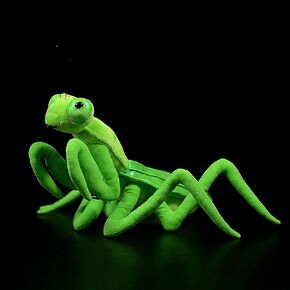 Green Mantis Plush Toy - Simulation 12" Soft Realistic Green Mantis Stuffed Animals, Cute Insect Toys Real Plushie Toy, Unique Plush Gift Collection for Kids