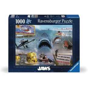 Ravensburger Universal Studios Artist Collection: Jaws 1000 Piece Jigsaw Puzzle - 12000277 - Handcrafted Tooling, Made in Germany, Every Piece Fits Together Perfectly