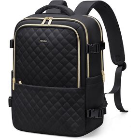 Travel Backpack for Women Men - Large Carry on Backpack fits 15.6" Laptop Lightweight Travel Bag Daypack Waterproof Causal Bookbag Backpack for College,Work, 36L, Black