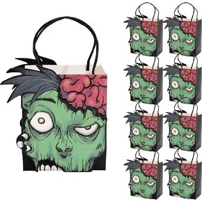 Cheerland Zombie Gift Bags Halloween Treat Bag for Monster Bash Birthday Day of Dead Spooky Ghoul Horror Party Favor Goodie Bags Decorations and Supplies