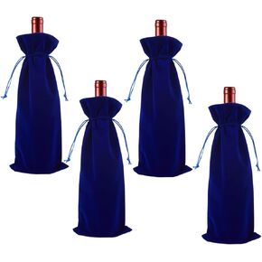 Beebeecraft 4pcs Velvet Wine Bottle Pags Parkes Champagne Campagne Champagne Congrats Gift Fafor