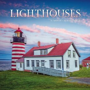 Carousel Calendars, Lighthouses 2025 Wall Calendar