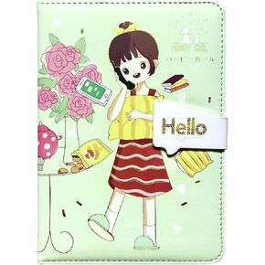 Ketatech Kawaii Notebook Journal ، Cute Dairy for Girl ، دفتر مجلة جمالية ، دفتر Notebook Kawaii الياباني لطيف ، 5 × 7 بوصة ، 13 × 18 سم 256 ، فتاة سعيدة 3