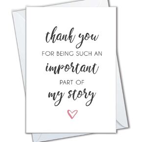 | Thank You Cards for Teacher, Appreciation Card for Nurse, Midwife Gift, Wedding Guest Thanks Note for Doctor, Surgeon, Coach, Mentor, Professor, Therapist (1 Card)
