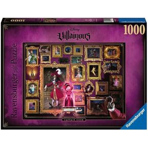 Ravensburger Disney Villainous Captain Hook 1000 Piece Jigsaw Puzzle for Adults – Every Piece is Unique, Softclick Technology Means Pieces Fit Together Perfectly