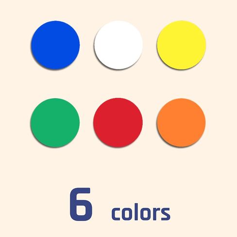 960 Pieces - 1" Colored Dot Stickers, Garage/Yard Sale Price Stickers - 6 Colors in Kuwait