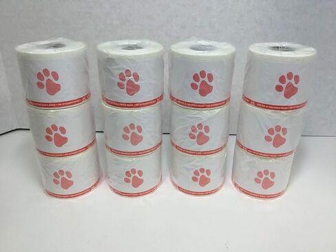Veterinary Prescription Labels with Paw Print & Warning, 6 Rolls, 2-1/8" x 2-3/4", 400 per roll, Compatible with 30258, (6, Blue) in Kuwait