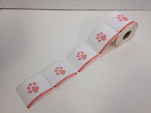 Veterinary Prescription Labels with Paw Print & Warning, 6 Rolls, 2-1/8" x 2-3/4", 400 per roll, Compatible with 30258, (6, Blue) in Kuwait