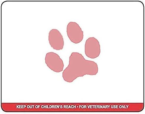 Veterinary Prescription Labels with Paw Print & Warning, 6 Rolls, 2-1/8" x 2-3/4", 400 per roll, Compatible with 30258, (6, Blue) in Kuwait
