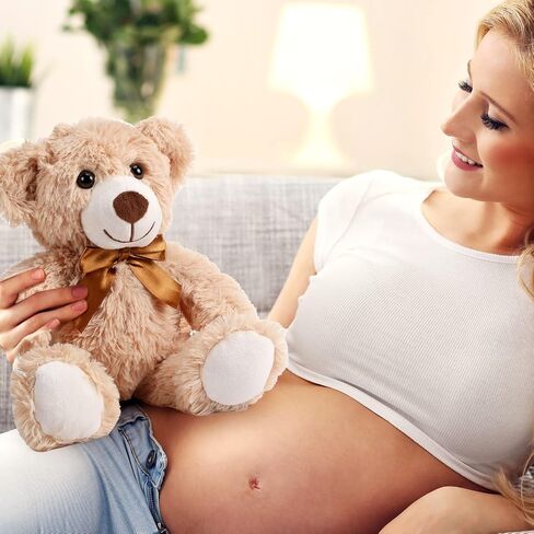 Civaner 4 Pack 14 Inches Bear Plush Stuffed Animals Cute Soft Bears Gifts Bulk for Girls Boys Girlfriend(Light Brown) in Saudi Arabia