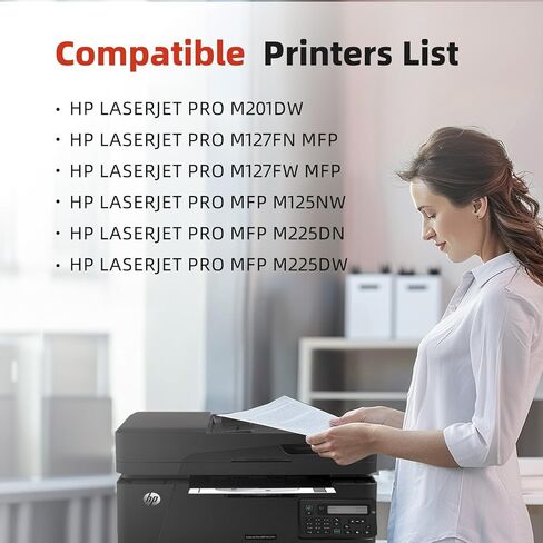 83A Toner Cartridge Black with Chip 1 Pack, 83A CF283A Toner Cartridge Replacement Compatible for HP 83A CF283A 83X CF283X for Laserjet Pro MFP M201n M125a M125nw M201dw M225dw M127fn M127fw in Saudi Arabia
