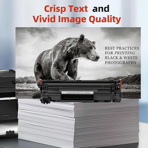 83A Toner Cartridge Black with Chip 1 Pack, 83A CF283A Toner Cartridge Replacement Compatible for HP 83A CF283A 83X CF283X for Laserjet Pro MFP M201n M125a M125nw M201dw M225dw M127fn M127fw in Saudi Arabia