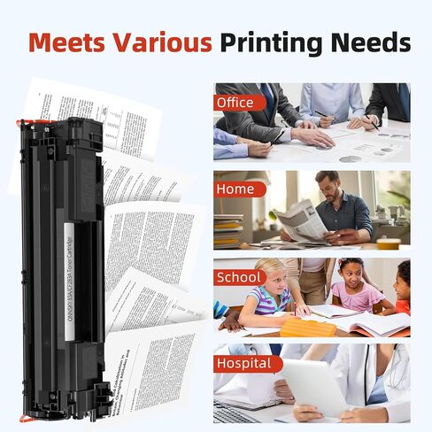 83A Toner Cartridge Black with Chip 1 Pack, 83A CF283A Toner Cartridge Replacement Compatible for HP 83A CF283A 83X CF283X for Laserjet Pro MFP M201n M125a M125nw M201dw M225dw M127fn M127fw in Saudi Arabia