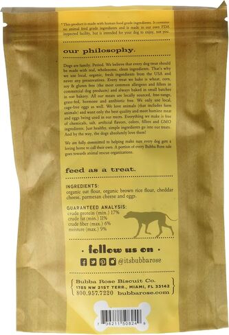 Bubba Rose Biscuit Co. - Pizza Dog Biscuits - Pizza Crust 6.5 oz. Bag - Allergy Friendly, Wheat, Corn, Soy & Gluten-Free Dog Treats, Made in The USA in Saudi Arabia