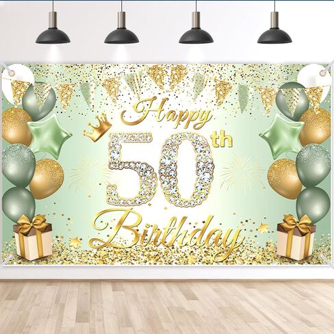 Happy 60th Birthday Decorations for Girl, Sage Green Happy Birthday Banner Backdrop, 60th Birthday Party Decorations, Sweet 60th Birthday Banner Sign Photo Background Birthday Supplies, 70.8x43.3 Inch in Saudi Arabia
