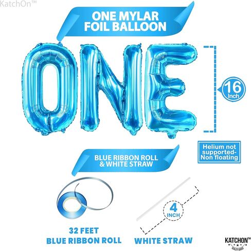 Katchon ، Balloon Red One لعيد الميلاد الأول - 16 بوصة | بالون عيد ميلاد واحد ، والبالون واحد حمراء لتوت ديكورات عيد الميلاد الأولى | بالون رقم 1 الأحمر لعيد الميلاد الأول | ديكورات عيد الميلاد الأولى in Kuwait
