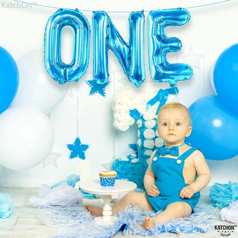Katchon ، Balloon Red One لعيد الميلاد الأول - 16 بوصة | بالون عيد ميلاد واحد ، والبالون واحد حمراء لتوت ديكورات عيد الميلاد الأولى | بالون رقم 1 الأحمر لعيد الميلاد الأول | ديكورات عيد الميلاد الأولى in Kuwait