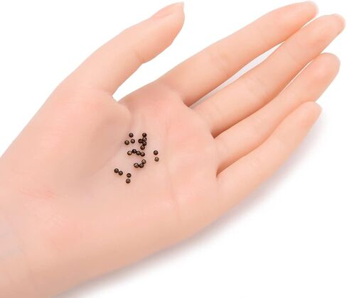 200pcs 4mm (0.16 Inch) Small Tiny Smooth Antique Bronze Loose Round Spacer Beads (Hole 2mm) for DIY Craft Jewelry Making CF89-4 in Kuwait
