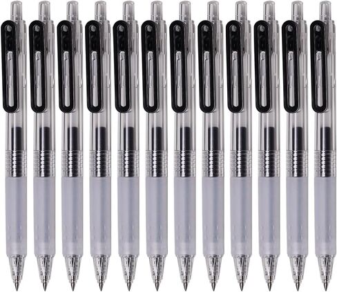 Ultra Fine Point Pens 0.38 Smooth Writing Retractable Pens for Journaling Planner,Note Tacking,0.38mm Tip,Quick Dry Black Ink,Refillable Ink Refill,6 Count in Saudi Arabia