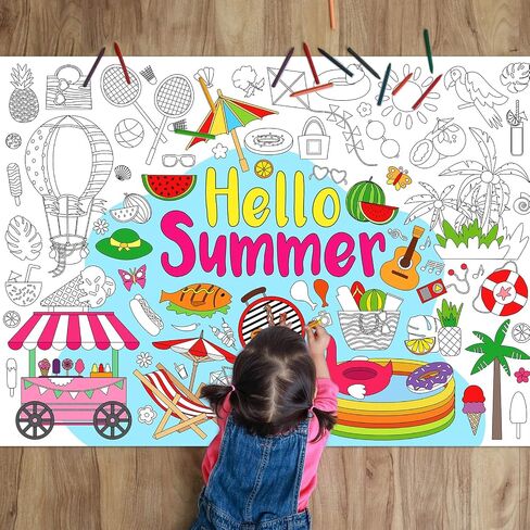 2 Pack Jumbo United States & World Map Coloring Poster 44 * 32Inch Large World Map Coloring Table Cover Giant USA Map Wall Doodle Art Coloring Education Poster for Classroom Home Birthday Party in Saudi Arabia