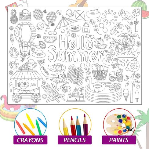2 Pack Jumbo United States & World Map Coloring Poster 44 * 32Inch Large World Map Coloring Table Cover Giant USA Map Wall Doodle Art Coloring Education Poster for Classroom Home Birthday Party in Saudi Arabia