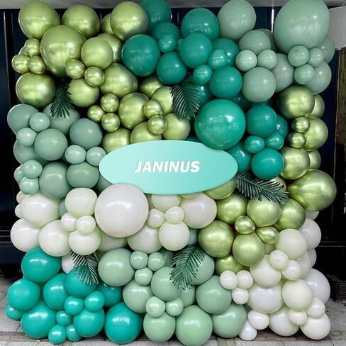 طقم قوس بالون أبيض مزدوج - بالونات بيضاء مزدوجة محشوة مع بالونات واضحة بالداخل ، والبالونات البيضاء غير اللامعة بأحجام مختلفة 5 12 18 بوصة للكشف عن جنس حفل زفاف استحمام الطفل in Kuwait