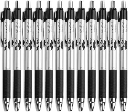 Mr. Pen No Bleed Pens, Bible Pens, Fine Tip, Black, Pack of 6 in Saudi Arabia