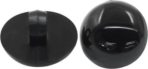 100Pcs Black Plastic Safety Eyes, 8mm/0.31" DIY Craft Eyes Type Mushroom Domed Round Buttons, Sewing Craft Eyes for Doll Animal Stuffed Toys, Handmade Decorations, Shirts, Skirts, Coat in Saudi Arabia
