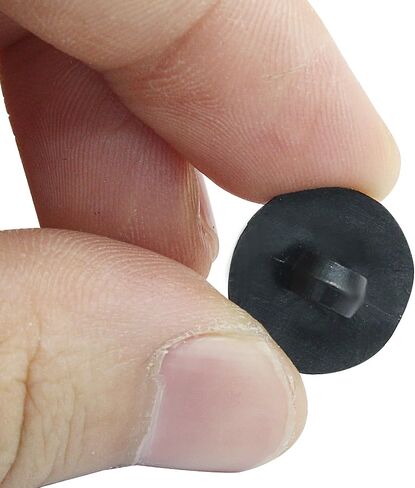100Pcs Black Plastic Safety Eyes, 8mm/0.31" DIY Craft Eyes Type Mushroom Domed Round Buttons, Sewing Craft Eyes for Doll Animal Stuffed Toys, Handmade Decorations, Shirts, Skirts, Coat in Saudi Arabia