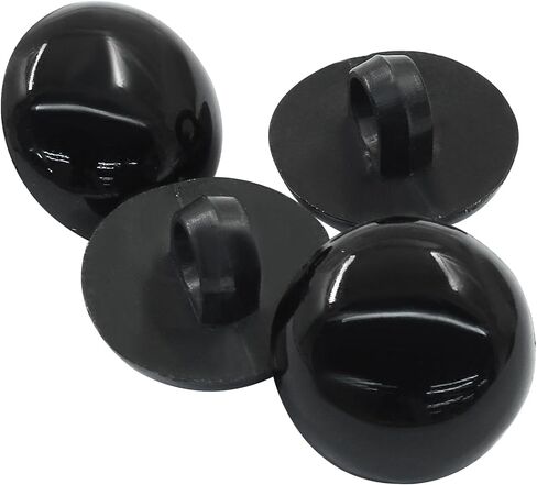 100Pcs Black Plastic Safety Eyes, 8mm/0.31" DIY Craft Eyes Type Mushroom Domed Round Buttons, Sewing Craft Eyes for Doll Animal Stuffed Toys, Handmade Decorations, Shirts, Skirts, Coat in Saudi Arabia