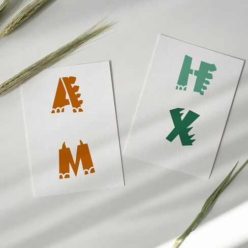 FINGERINSPIRE Dinosaur Alphabet Stencil for Painting 11.8x11.8 inch 26 English Alphabet Painting Stencil Cute Dinosaur Pattern Drawing Template Daily Theme Template for Painting on Wood Fabric in Saudi Arabia