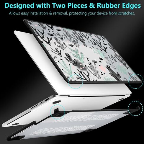 DONGKE for MacBook Air 13.6 inch Case M3 M2 2024-2022 Release Model A3113 A2681, Anti-Cracking & Anti-Fingerprint Plastic Hard Shell Cover with Soft Rubber Bumper for Teen Girl, Red Lips in Saudi Arabia